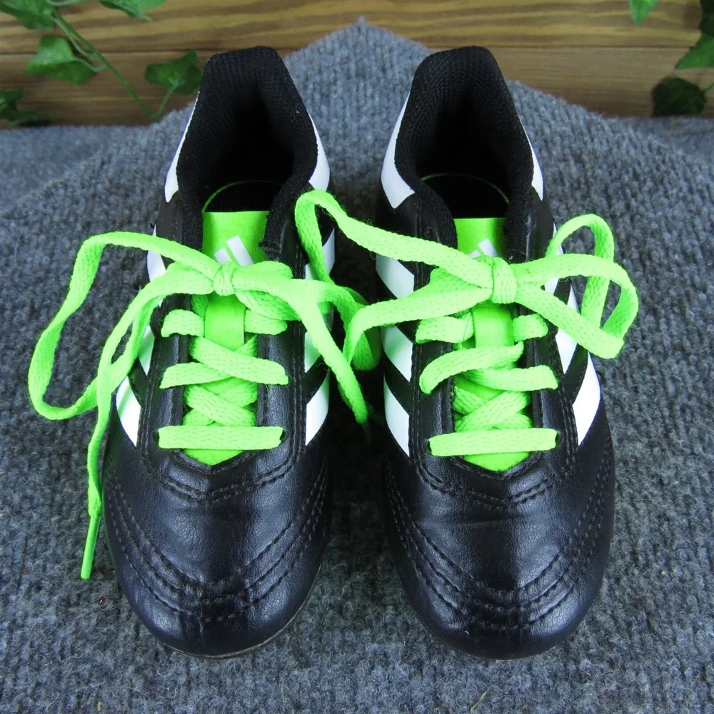 adidas Boys Sneaker Goletto‎ Soccer Sz T 10 Medium Black Synthetic Lace Up